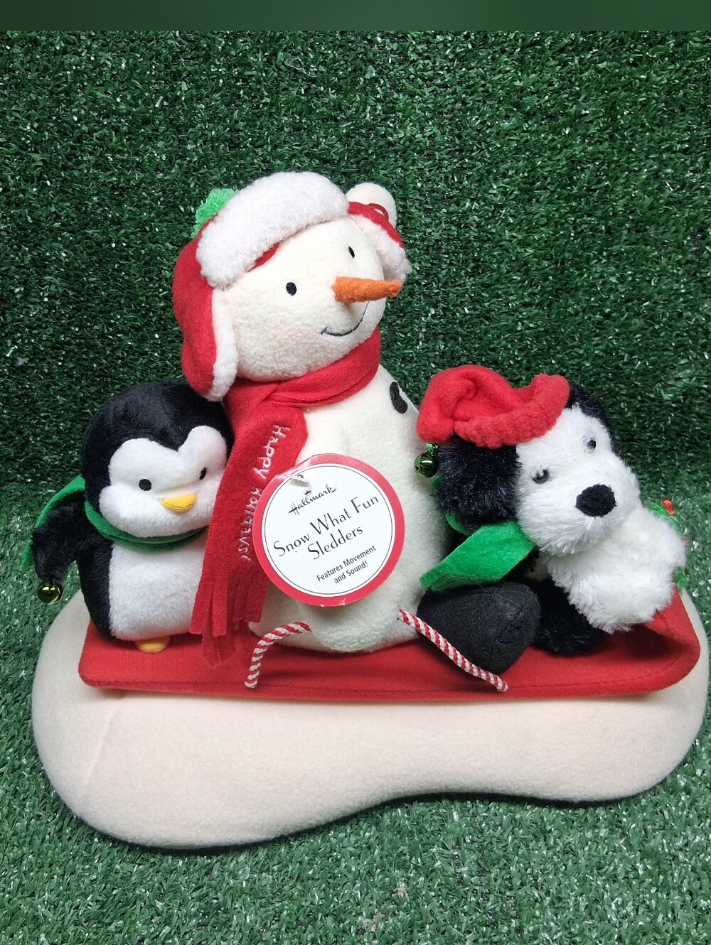 HALLMARK Jingle Pals Animated Musical Plush SNOW WHAT FUN SLEDDERS 2007